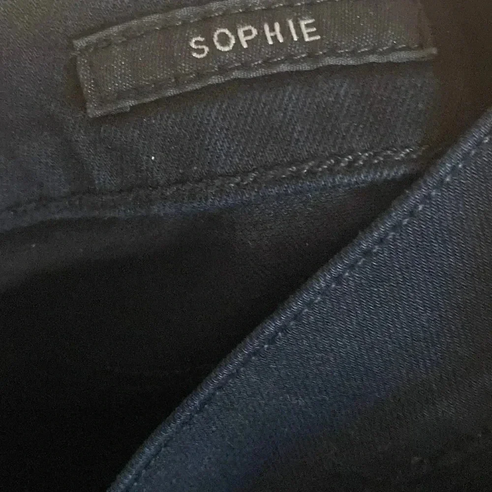 Agolde Sophie High Waisted Distressed Skinny Jeans Black Moonstruck Size 27 - Picture 10 of 10